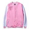 Custom contrast color uniform baseball embroidered design team&company blank jacket