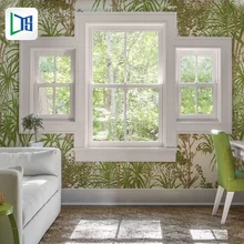 פושאן אופקי חלבית הזזה עד Windows אחת תלוי אמריקאי סגנון אבנט חלון עם גריל עבור בית