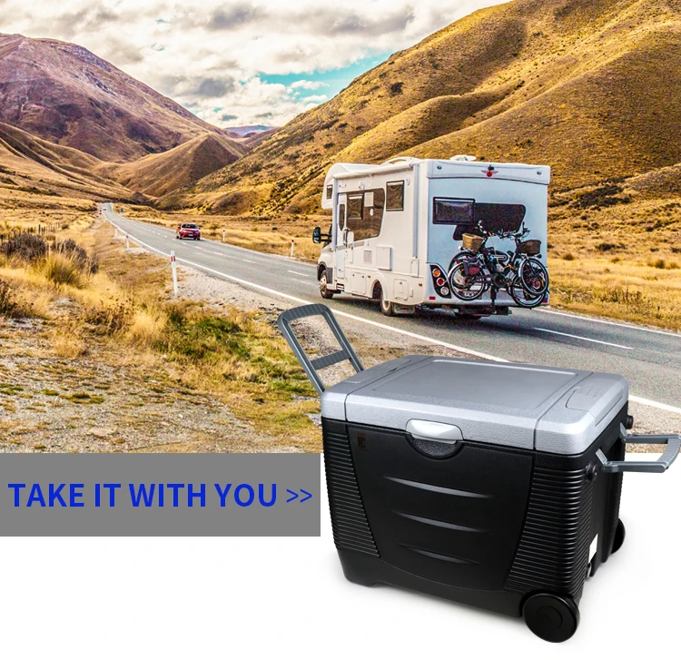 Evercool Electronic Freezer Horizontal Mini Fridge Refrigerator For Car