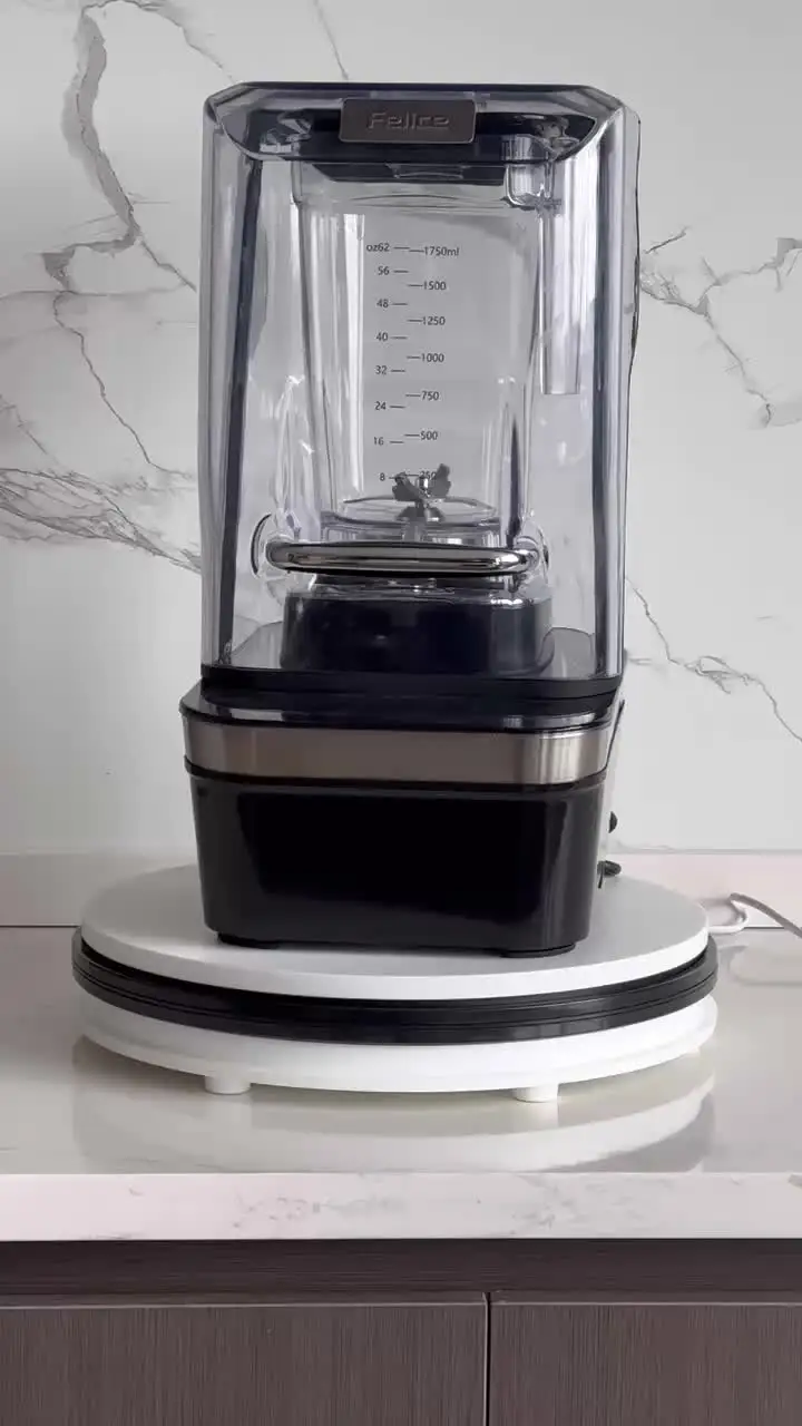 8-speed Commercial Blender with Soundproof Cover & Free Spare Parts