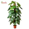P.E material artificial two bar papaya tree with fruit