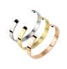 Custom made logo fashion bangle excellent quality engraved Stainless steel titanium steel bangle bracelets