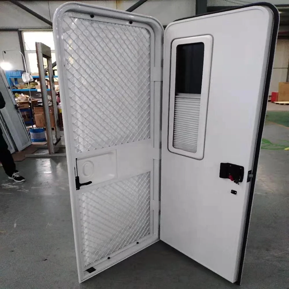 Maygood Latest Style Rv Caravan Motorhome Entry Door With Built In