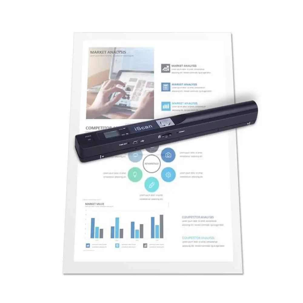 Dm Portable Photo Scanner Digital Scanner 900dpi Handyscan Wireless A4