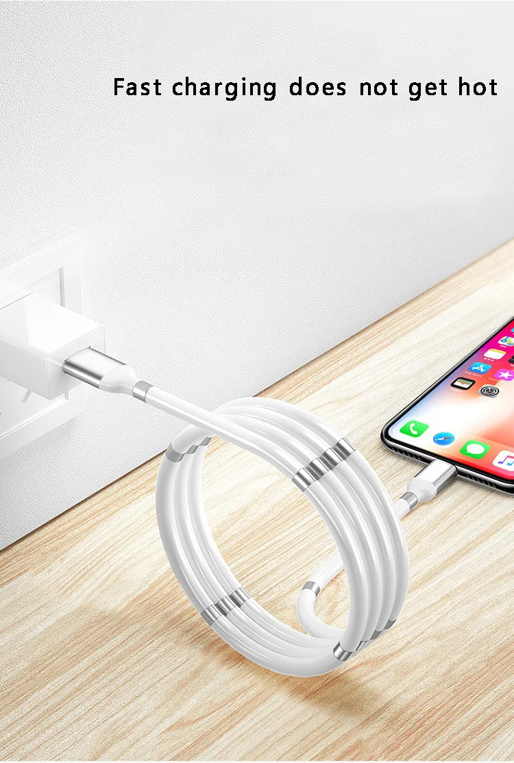 Hot sale Supercalla portable 2.4A fast charging micro magnetic usb data charging cable - ANKUX.COM