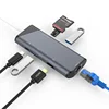 2019 Aluminum Usb Type-c Hub With Hd-mi,Usb 3.1 Adapter Hub To Card Reader Type C Hub For Macbook Pro Type-c Docking Station
