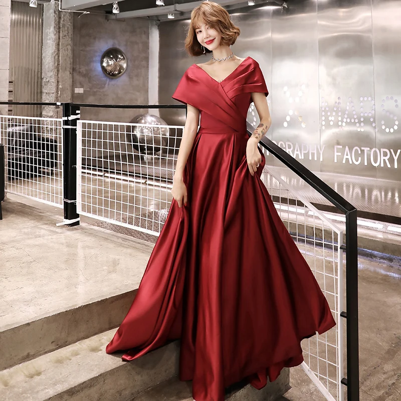 red wedding bridesmaid dresses Charming Long A-line Beautiful Bridesmaid Dresses For Women