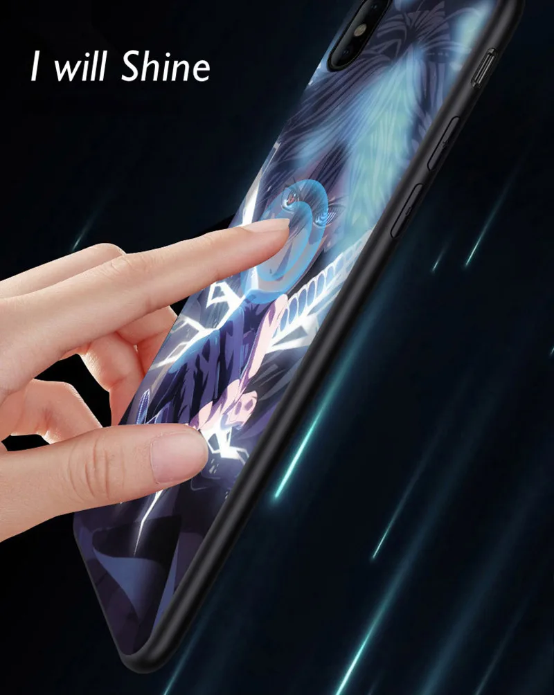 2020 Newest for iPhone 11 LED night light up custom image with good packing be inspected assurance Anti-knock Mobile phone case