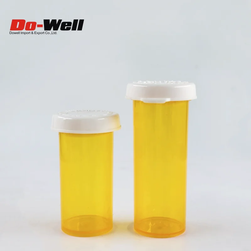 6dr White Color Pe Pills Bottles Plastic Bottles For Pills Plastic