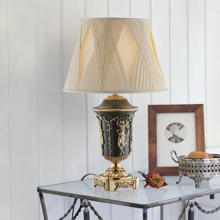 aluminium vintage table lamp