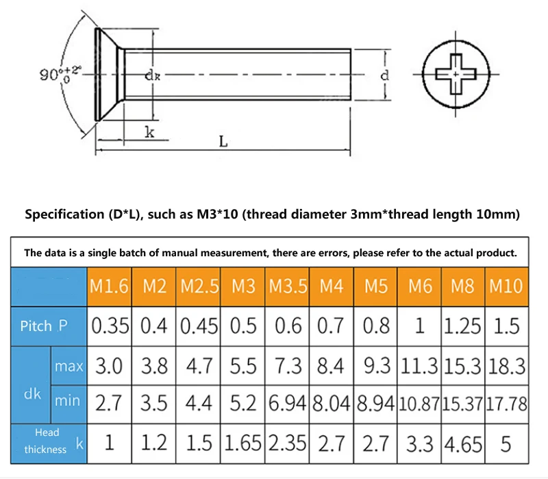 Details about   M6 Phillips Screw Round head Cross Bolts 6063 Machine Aluminum alloy Screws 