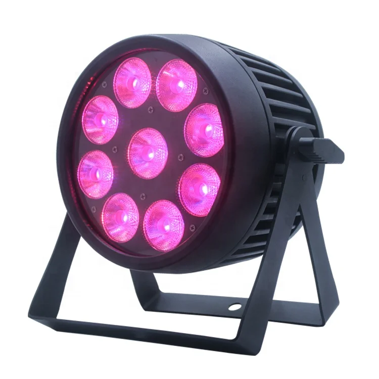 IP 65 dmx 7x 18pcs parled 54x3w rgb led par light plastic with flight case