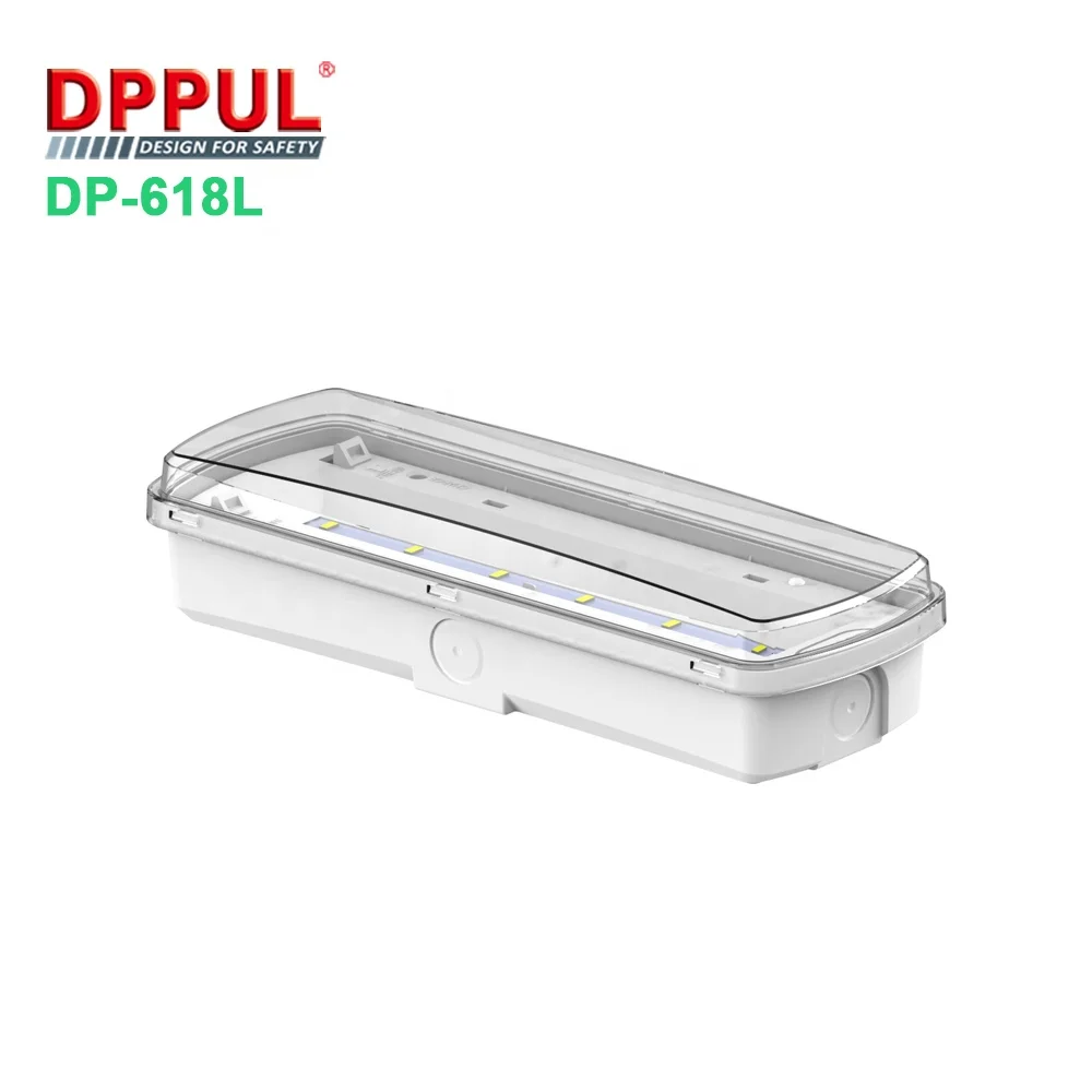 2020 Dppul Rechargeable Small IP65 Plastic Waterproof Emergency Lamp Emergency Light