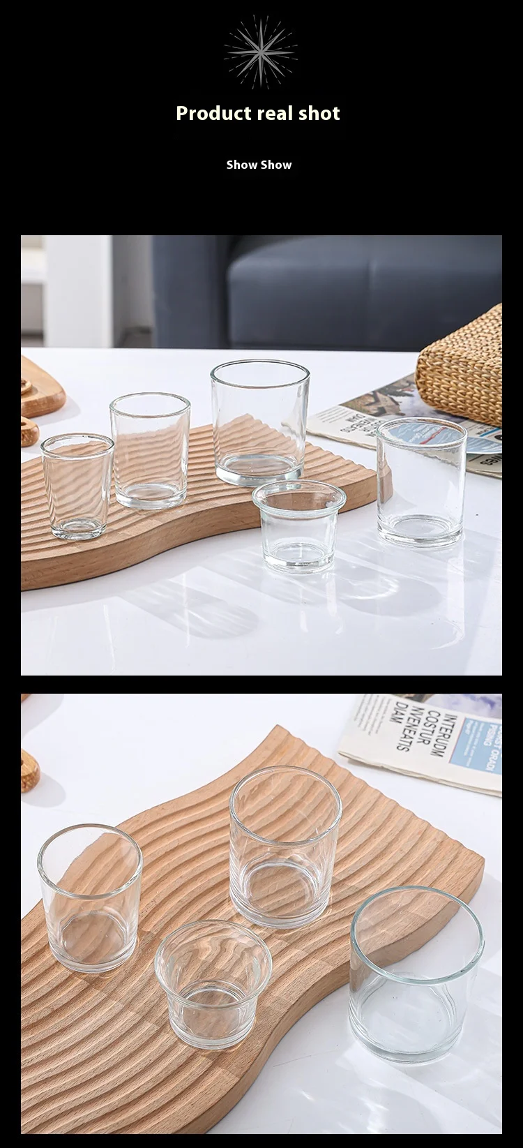 product wholesale glass candle jar supplier 200ml capacity empty candlestick holder embossed lid for home decoration for valentines day-6