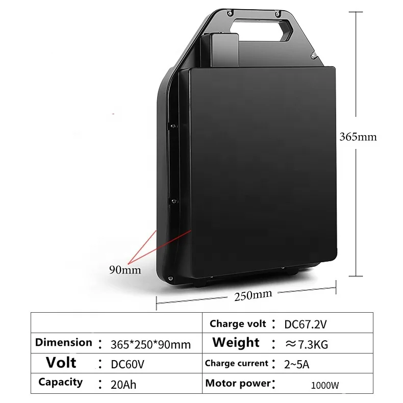 60v 20ah Lithium Battery for Citycoco Electric Scooters