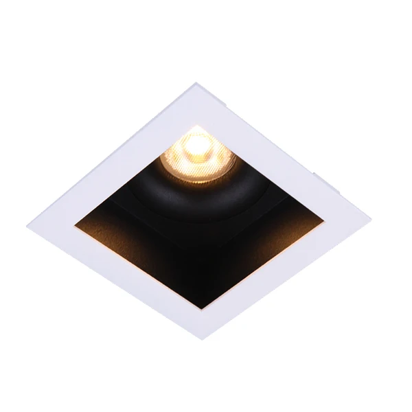 Three-Year Warranty Dimmable Waterproof 7W Square LED Ceiling Recessed Downlight