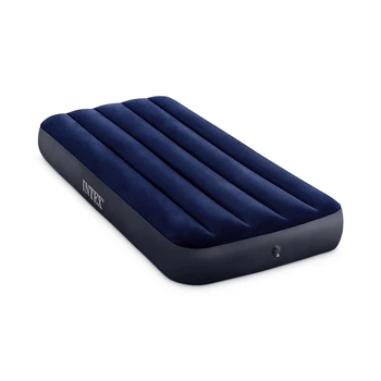 Надувной матрас intex classic downy airbed 64756 синий