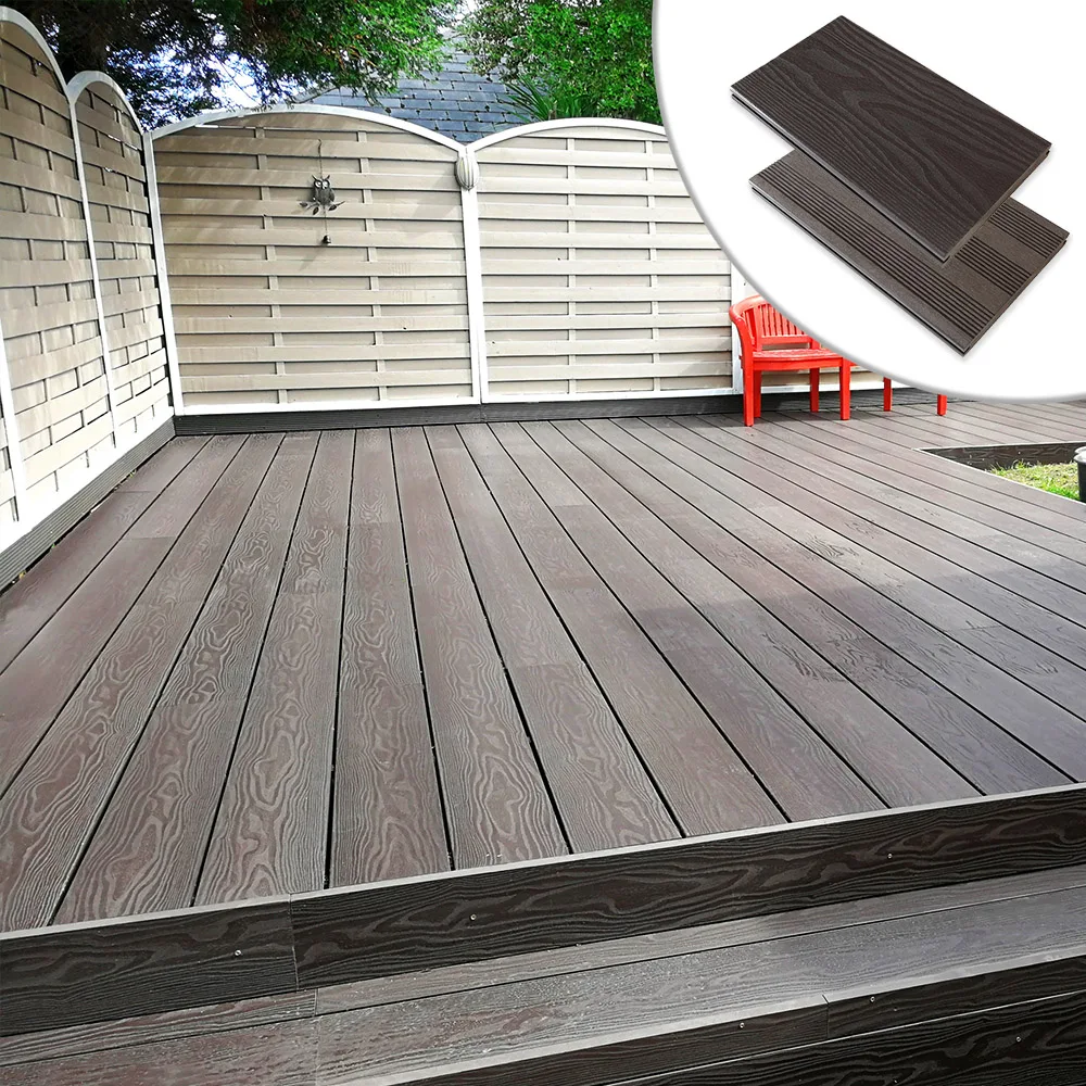 户外抗裂防水游泳池长寿命 wpc 挤压复合装饰板