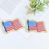 Personalized designs air - waving embroidery patches of the American flag for clothing decoration