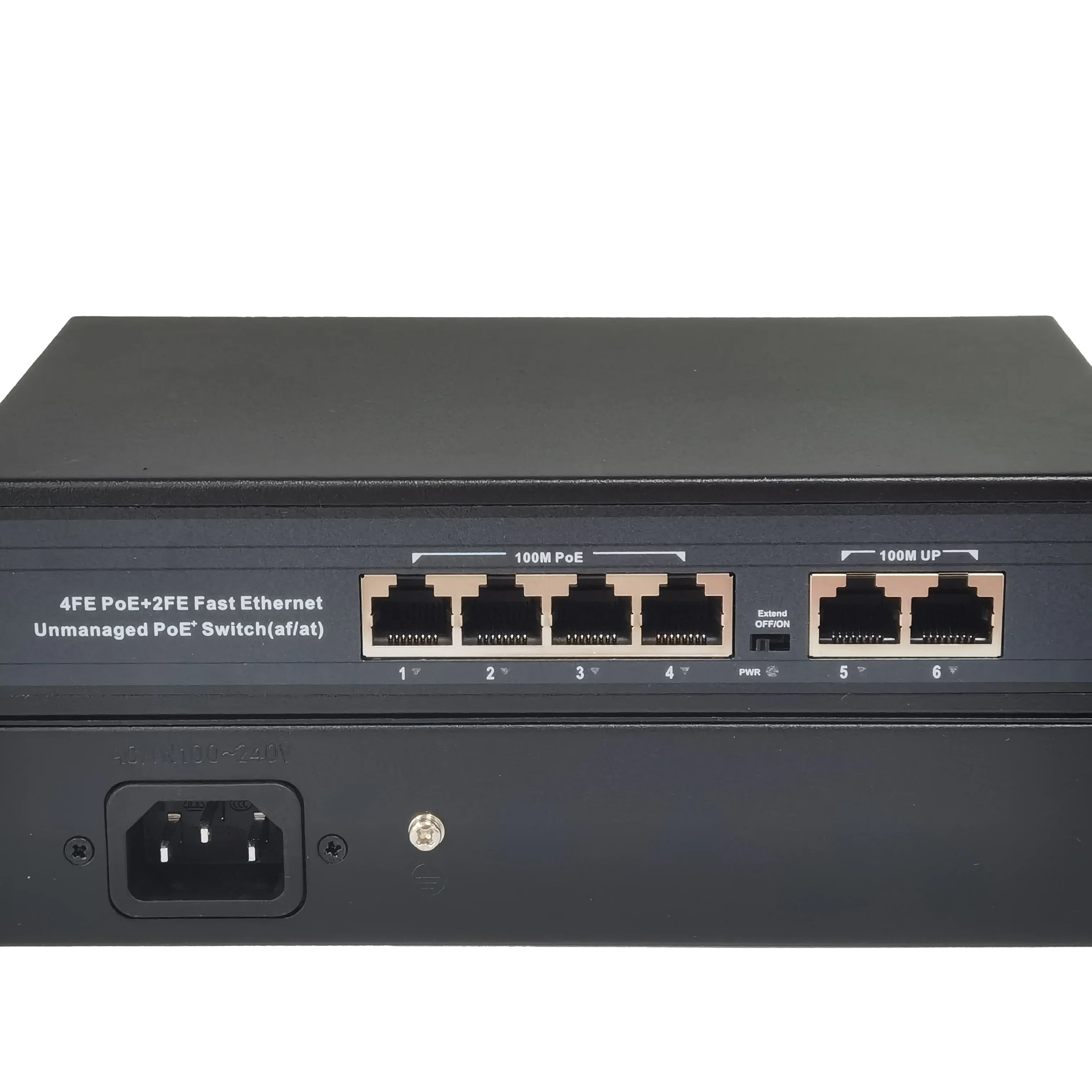 POE Switch 4+2ports 610/100 MRJ 45 pemasok port