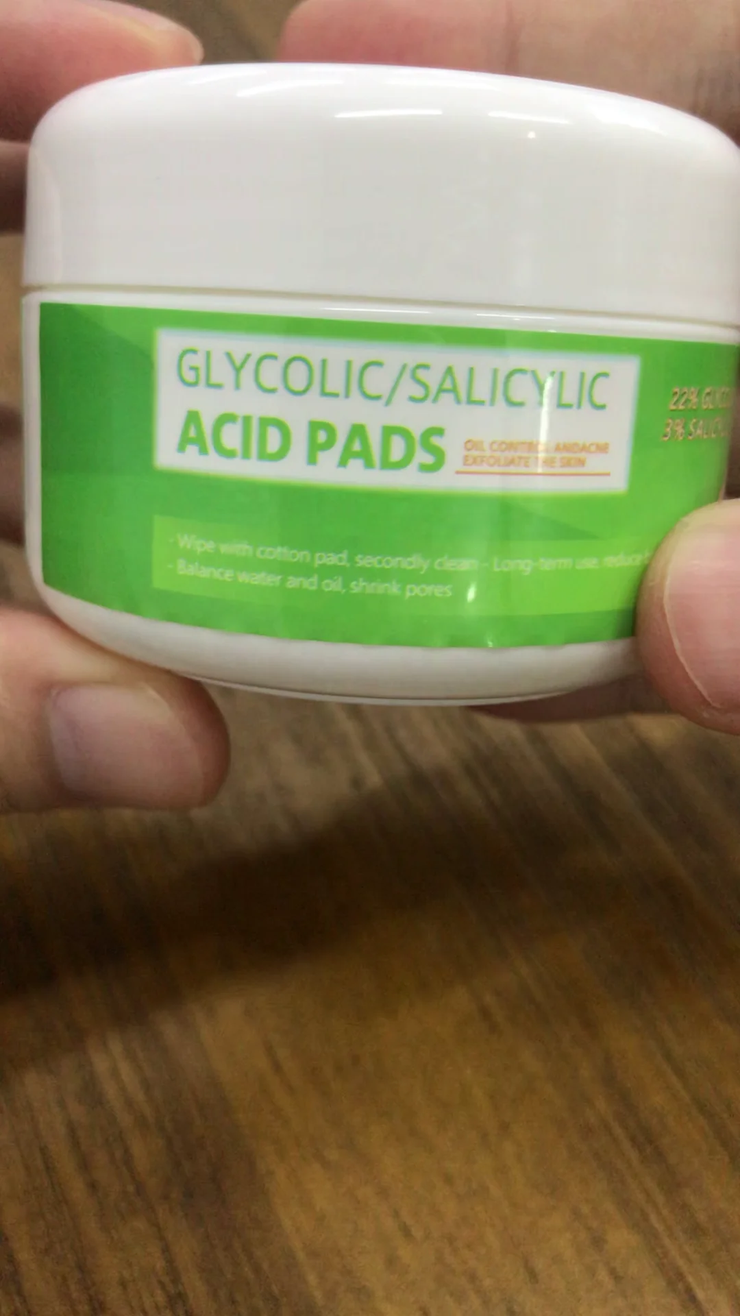 Glycolic Acid 22 And Salicylic Acid 3 Acne Pads For Exfoliating,Face