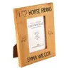 Personalised I Love Horse Riding Oak Photo Frame, Pony Gifts, Equestrian Themed