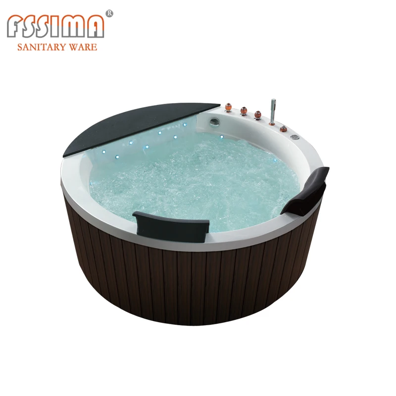 Waterfall Whirlpool Spa Free Standing Two Person Massage Tub - Buy Free