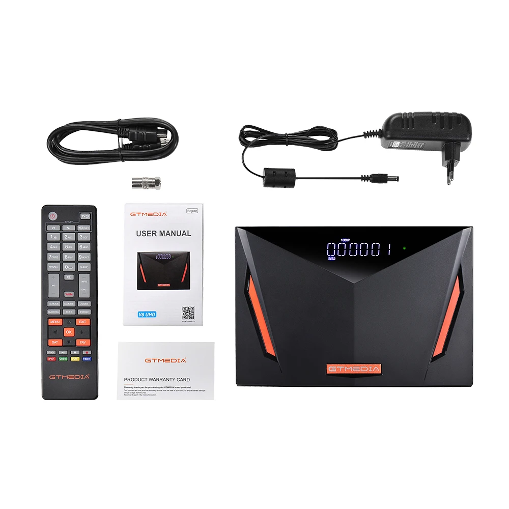2020 GTMEDIA V8 UHD 4K FTA Digital Sat Receiver - 6000+ Channels
