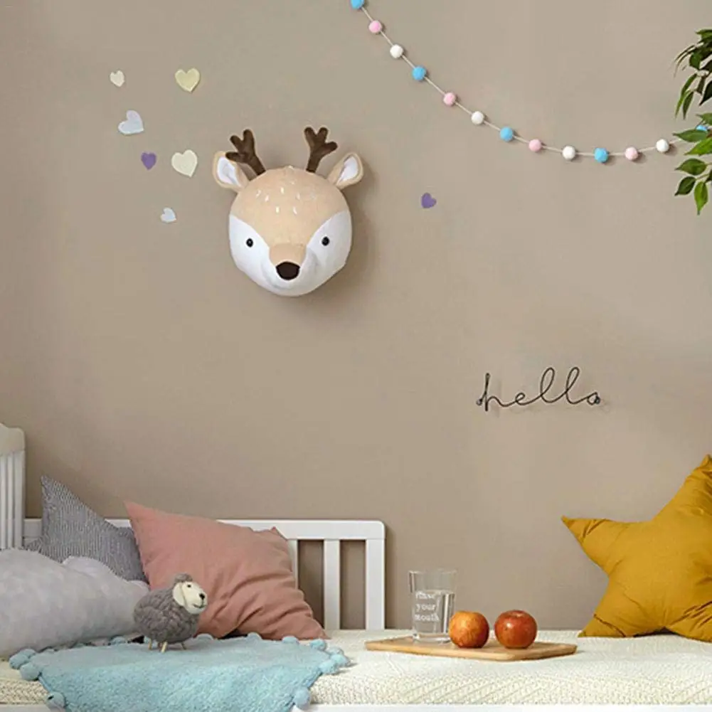 3d Wall Hanging Home Decoration Modern Felt Animal Head Wall Decoration