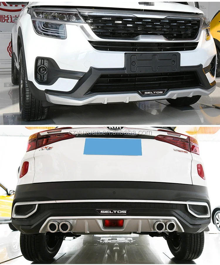 New Arrival Abs Front Rear Bumper Guard Protection For Kia Seltos 2020