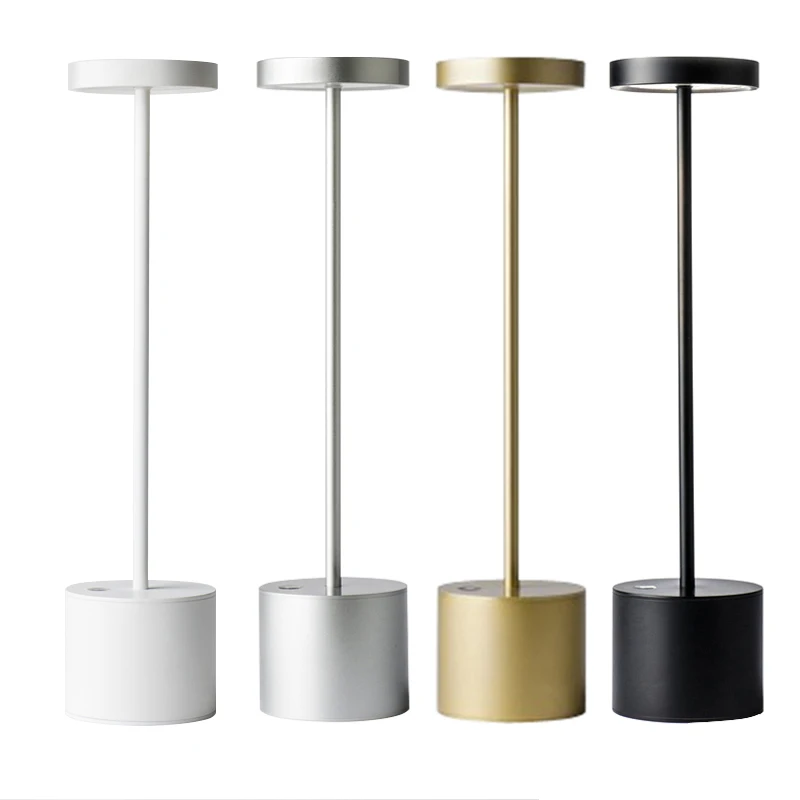 Modern restaurant cordless rechargeable usb led table lamp