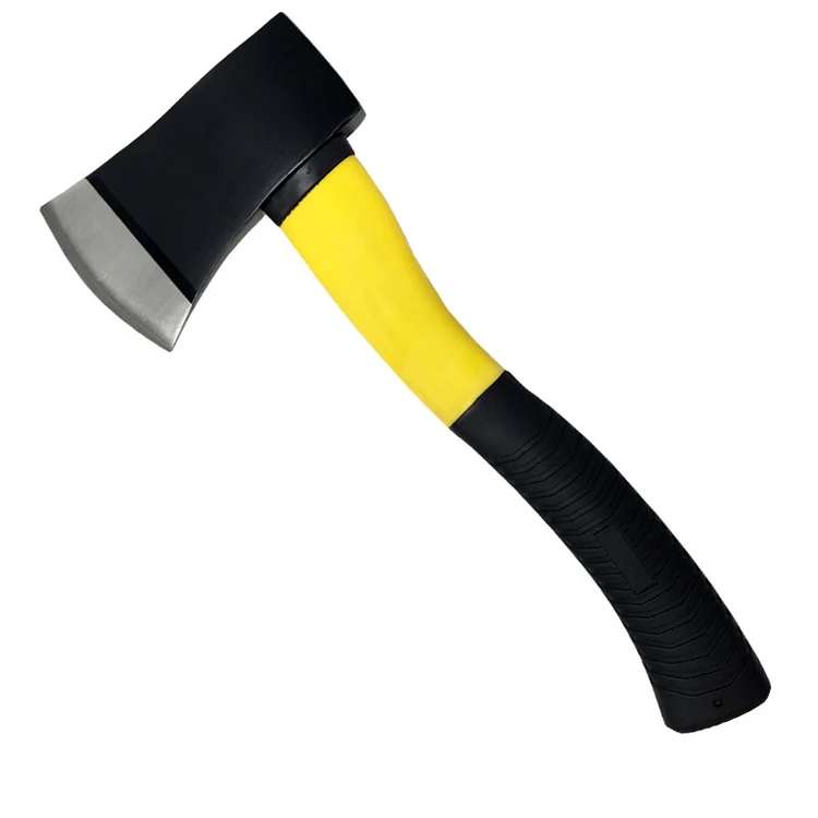 Wholesale Professional 45 Carbon Steel Curved Double Color Handle Axe