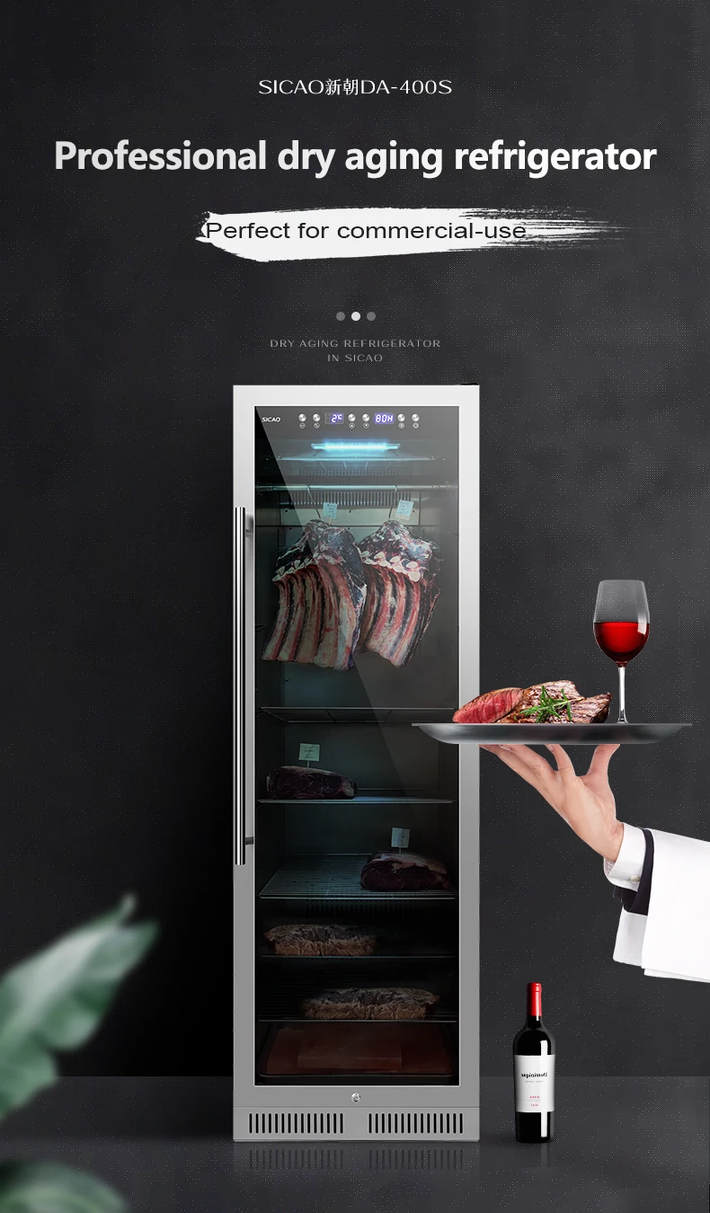 Sicao 380l Home Restaurant Beef Steak Built In Big Dry Aging Fridge