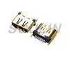 Gold plated Type A HDMI male plug charging port connector 19Pins with PCB Board