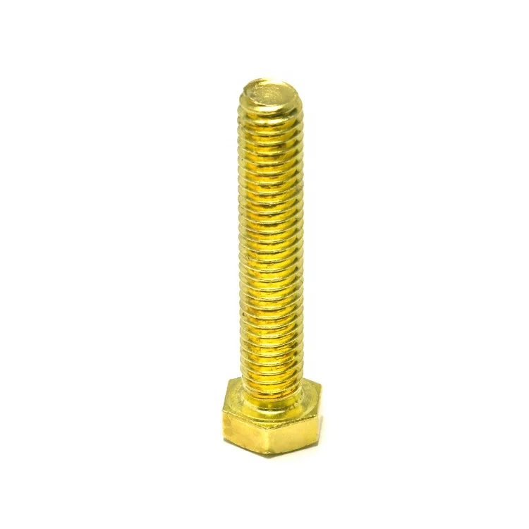 high quality good material din933 hex bolt nut brass nuts and