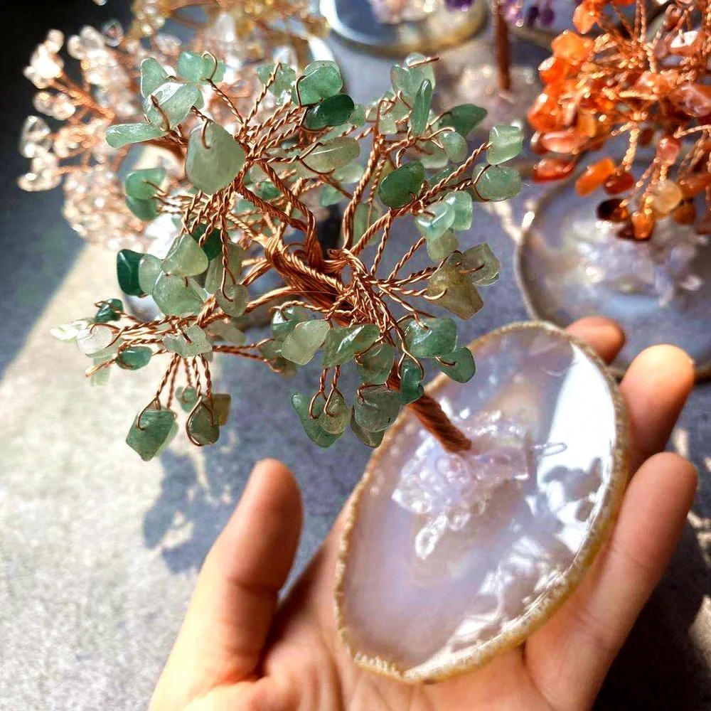 Wholesale Natural Crystal Healing Tree Reiki Gemstone Crystal Money