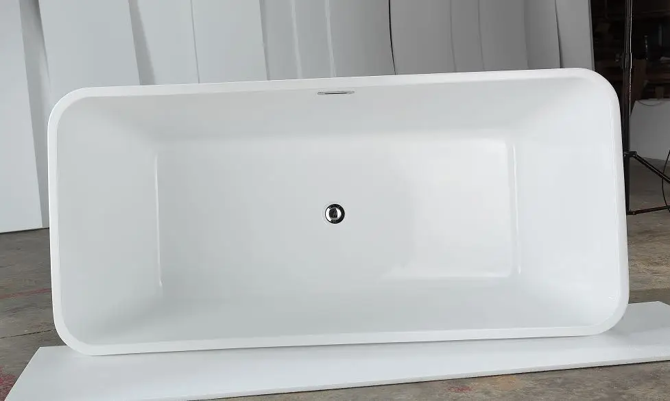 YJ1016 QIMEI brand square acrylic japanese bath tub with shower