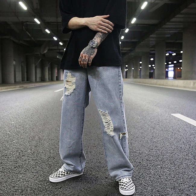 Rare Vintage Cross Colours Denim Color Block Stripe Hip Hop Jeans Pants 80s  90s 