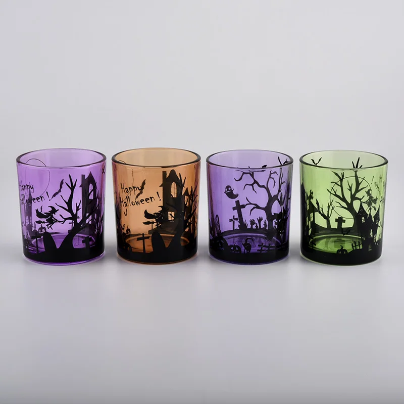 8oz Amber Glass Candle Holder
