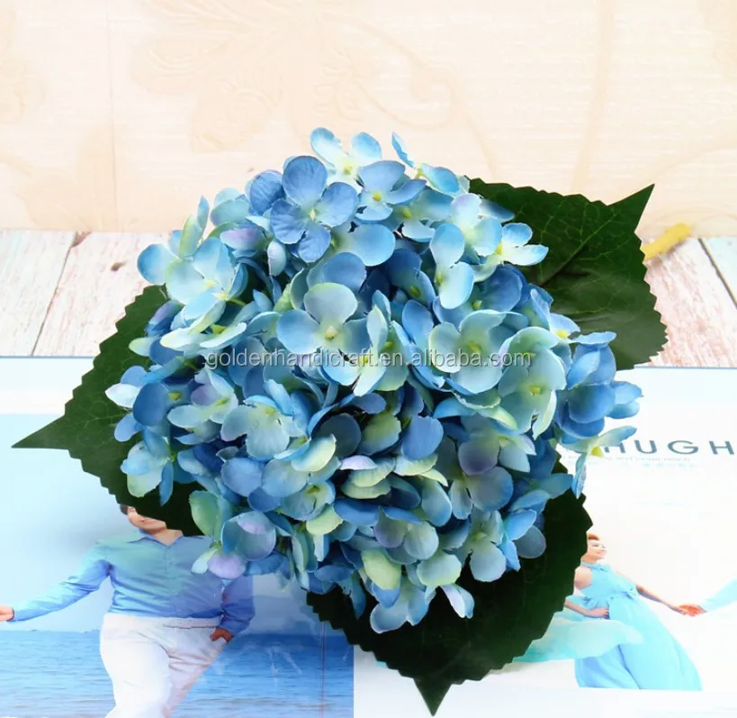 Wholesale Artificial Hydrangea Flower Head Silk Hydrangea Flower For Wedding Decoration Buy
