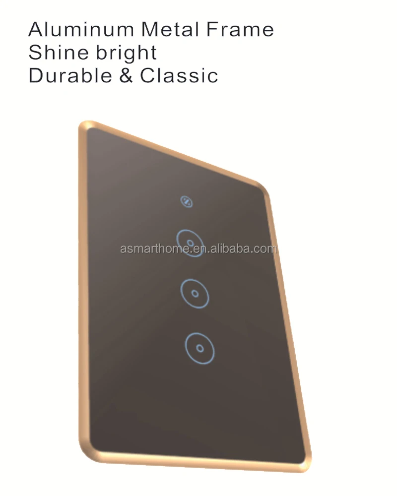 Best seller smart home 3 Gang Tuya smart life Alexa Google Home Voice remote control wifi Zigbee 3.0 Smart touch light switch - ANKUX.COM