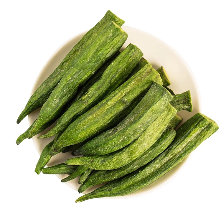 Healthy snack vegetable wholesale freeze-dried okra manufacture