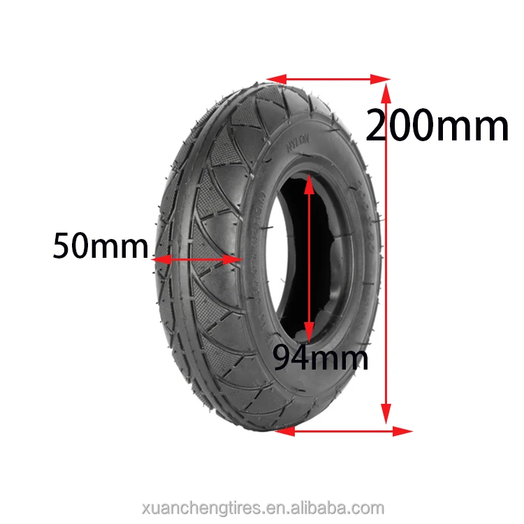 8 Inch 200x50 Inner Outer Tire Electric Scooter Tyre Spare Parts 200*50