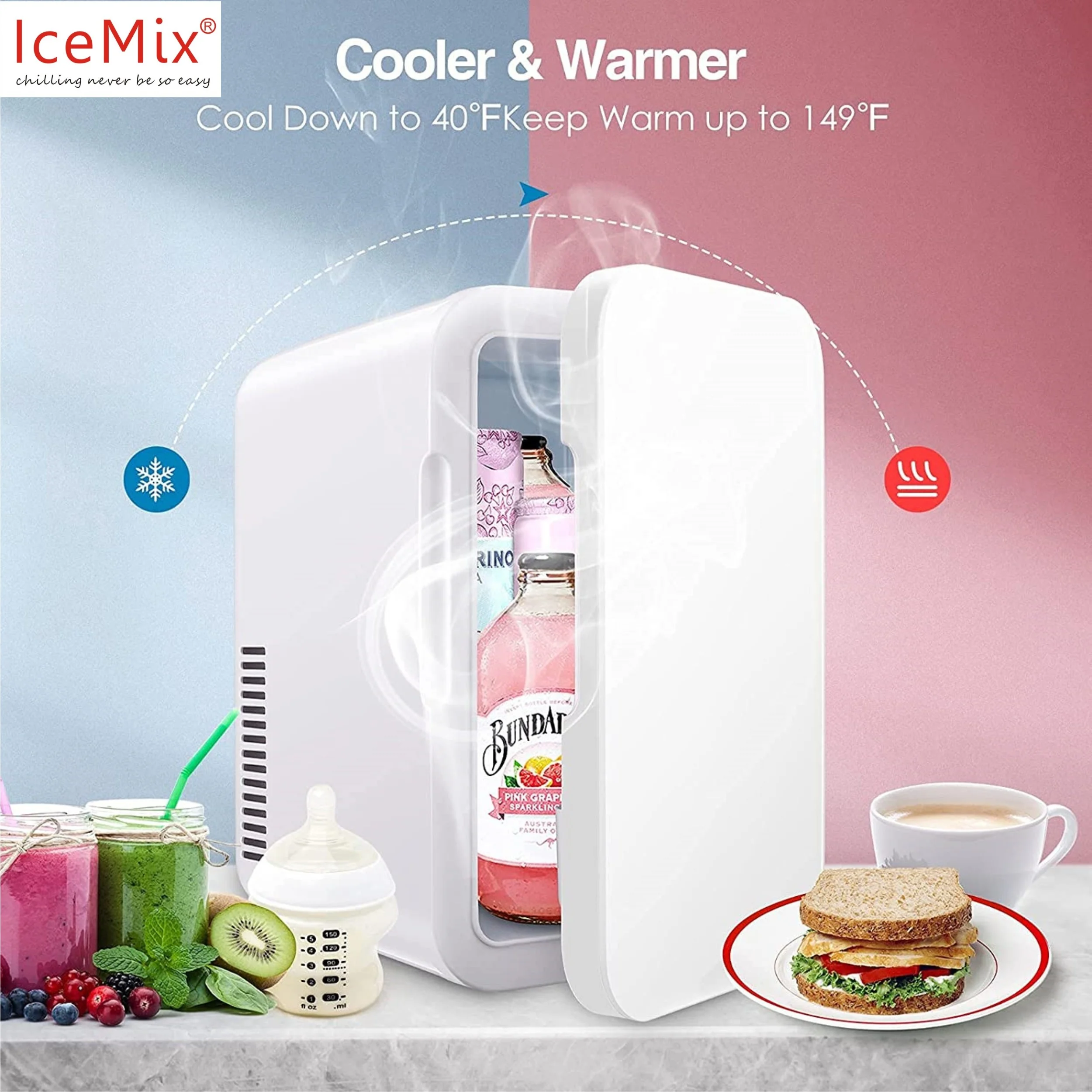 6l 12v 220v 110v Mini Refrigerator Hot And Cold Breast Milk Cosmetics