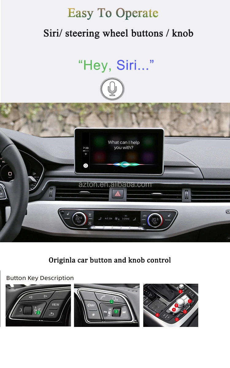 Car Navigation Interface Q7 4l Apple Carplay Mmi/ Mib For Audi Wireless