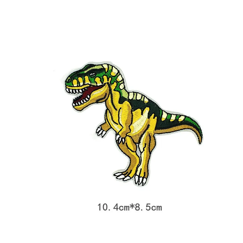 小尺寸环保刺绣贴纸恐龙补丁徽章为婴儿服装