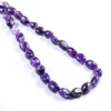 Cheap handmade jewelry Courie shell necklace with purple knot natural shell necklace