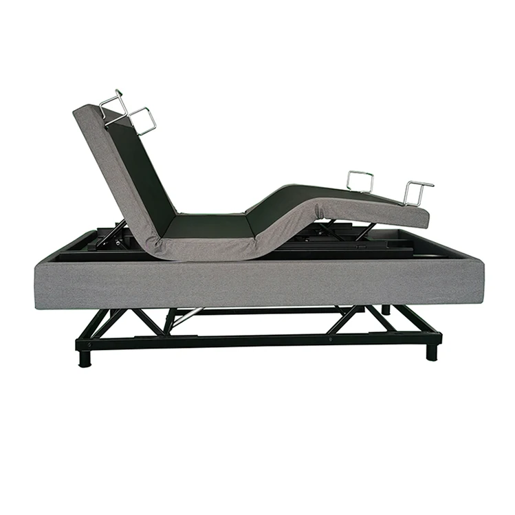 Smart Wall Hugger Adjustable Bed Frame With Zero Gravity Massage Led