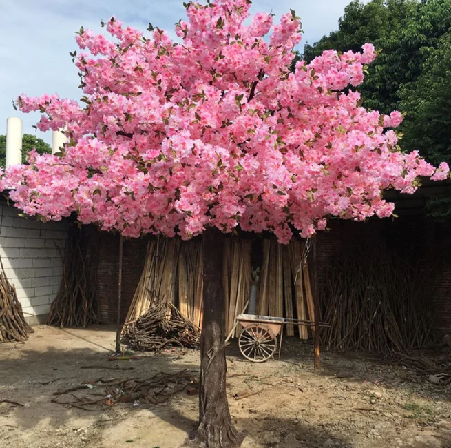 婚礼/户外装饰巨型人造花树樱花树与尖塔高度树