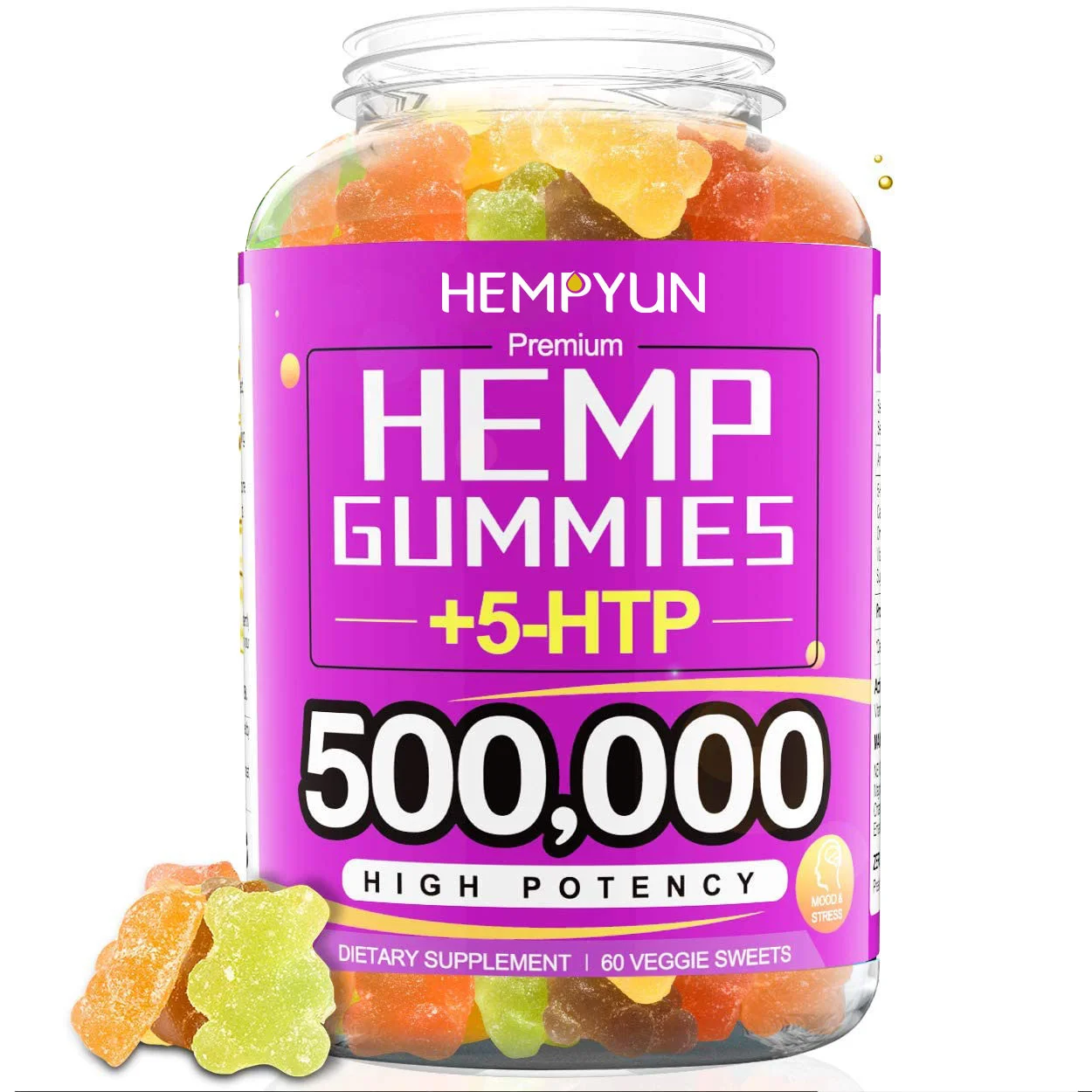 hemp gummies 5-htp 100% natural organic hemp gummies bears - buy